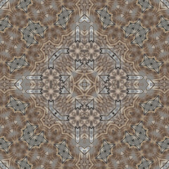 Seamless abstract symmetrical wonderful pattern. Kaleidoscope pattern texture