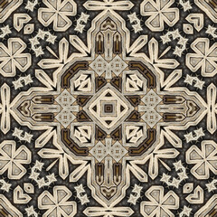 Seamless abstract symmetrical wonderful pattern. Kaleidoscope pattern texture