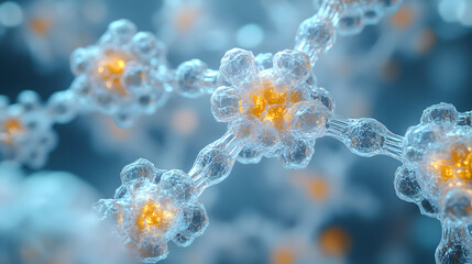 Close-Up Visualization of Ionic Bonding in Sodium Chloride NaCl, Showcasing Electron Transfer and Crystal Lattice Structure