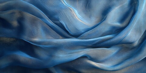 Airy Blue Silk, Generative AI