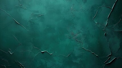 Deep emerald green background with aged grunge texture, subtle black shadow framing the edges, creating an antique and elegant feel