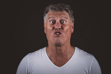 Obraz premium Mann / Gesicht