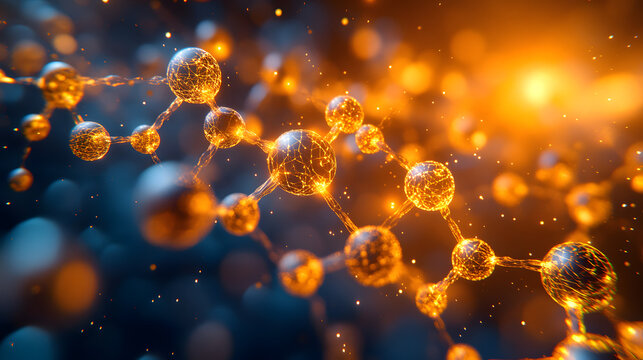 An In-Depth Visualization of a Metallic Crystal Lattice Structure Demonstrating the Functionality of Delocalized Electrons