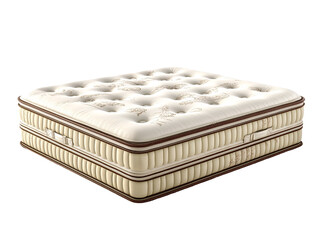 a mattress with a white cushion