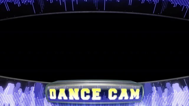 Dance Cam looping animation with alpha for usage over camera footage.