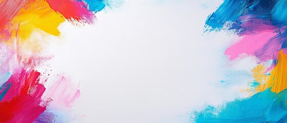 Obraz premium invitation template paint with brushstroke