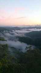 Misty Mountain Majesty at Dawn 