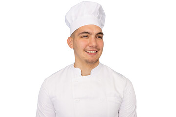 Young male chef in cooking uniform