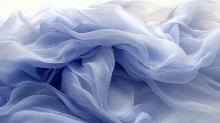 Obraz premium A close up of a blue fabric with a white background