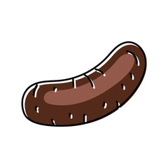 blood sausage meat color icon vector. blood sausage meat sign. isolated symbol illustration