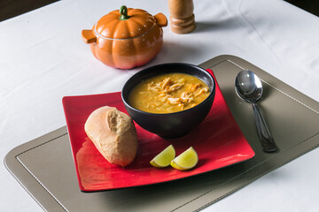 soup with bread