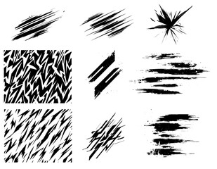 Mixed Vector Textures with Strikes, Grunge & Glitch Lines Perfect for Car Wrap Livery Design © Artem