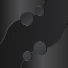 Black Abstract Gradient Geometic Background with circle gradient shape modern futuristic background