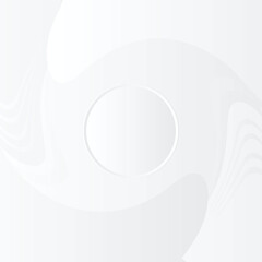 Modern White Abstract geometric shape circle round. Modern futuristic background. Can be use for landing page,  banners, headers, presentations, and wallpaper backgrounds