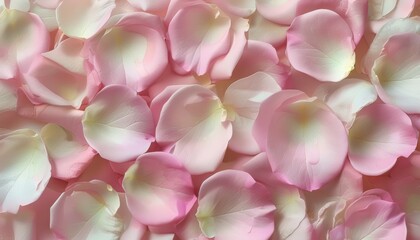 Obraz premium Light pink rose petals background with copy space