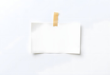 blank note paper with clip