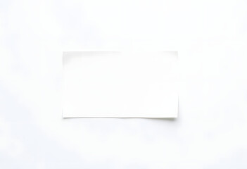 white sheet of paper on a white background