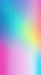 Obraz premium Pastel Dreamscape: A vibrant, blurry gradient background in soft pastel hues of pink, blue, yellow, and teal. Perfect for adding a dreamy, ethereal feel to your designs. 