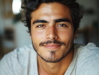 Obraz premium Smiling Beard Man