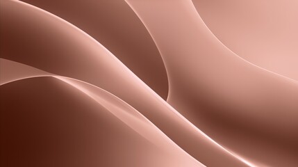 Abstract mocha mousse brown glowing waves background. Simple backdrop for corporative web design. 