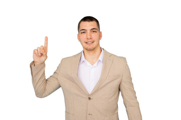 Portrait of a young male entrepreneur in formal attire