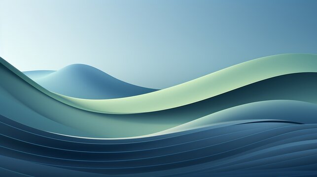 Vibrant background with smooth bluetogreen gradients minimalistic textures creating a cool and adaptable copy space
