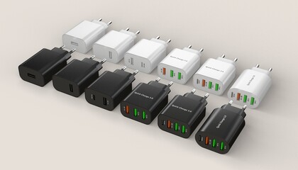 Phone Chargers Collection 3D models
