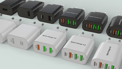 Phone Chargers Collection 3D models