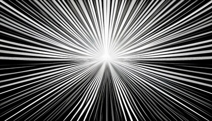 Fototapeta premium black and white sunburst abstract on white background