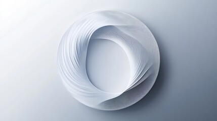 Abstract white geometric circle shape with digital hi tech concept background technology. Vector illustration. This design is perfect for use in presentations, websites, and other digital media. 