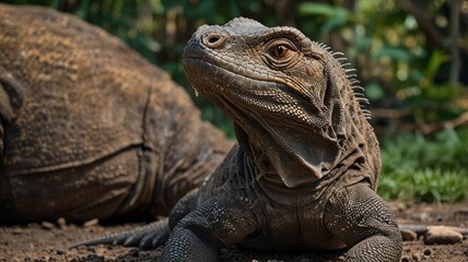 Obraz premium Komodo Dragon Portrait