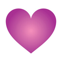 Purple heart icon isolated on a white background, vector illustration icon trendy design. I love you symbol. Happy Valentine's Day. Healt care concept sign vector. Love and romance sign
