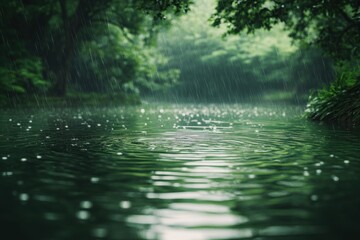 Fototapeta premium Rainy Forest River
