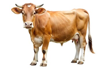cow isolated on white