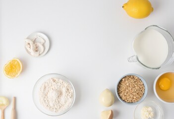 Fototapeta premium ingredients for baking