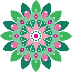 A minimalistic mandala design vector featuring clean, simple lines and balanced patterns, perfect for modern and elegant art projects.