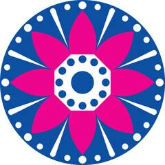 A minimalistic mandala design vector featuring clean, simple lines and balanced patterns, perfect for modern and elegant art projects.