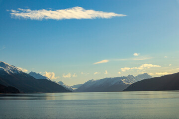 lake and mountains