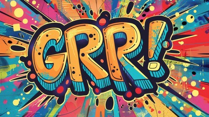 Naklejka premium Pop art style comic speech bubble with 
