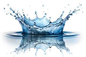 splash of water isolated on White background