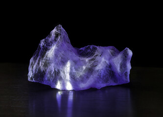Precious mineral. Piece of Rock crystal