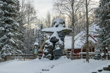 person riding a sledge