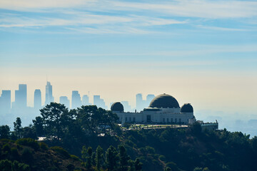 panoramic view of the megalopolis with skyscrapers