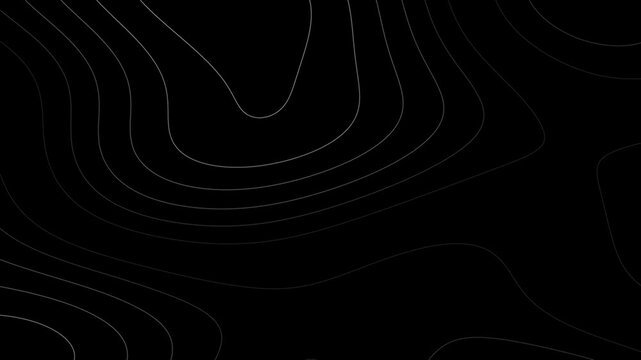Animated Outline Topographic Contour Map. Abstract moving topographic map lines.
Wavy Lines Background 4K Full HD Seamless Loop. Abstract black digital shiny texture wave material movement background.