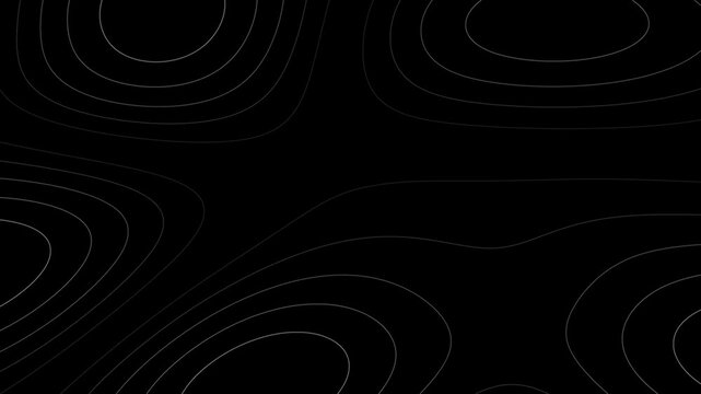 Animated Outline Topographic Contour Map. Abstract moving topographic map lines.
Wavy Lines Background 4K Full HD Seamless Loop. Abstract black digital shiny texture wave material movement background.