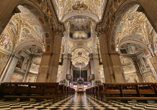 Santa Maria Maggiore basilic in Bergamo upper, Lombardy, Italy
