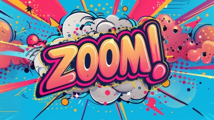 Fototapeta premium Vector comic speech bubble with 