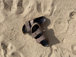 shoes on the beach