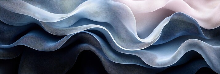 Obraz premium Professional business background featuring soft abstract shapes muted colors like navy blue grey leaving plenty of blank space