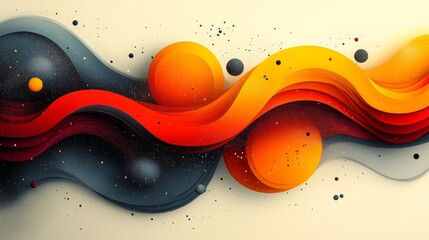 Abstract New Year Shapes Design. Generative AI